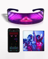 M-Zone Rhythm Cyberpunk Shining Led Glasses ( Customizable Text And Image Available)