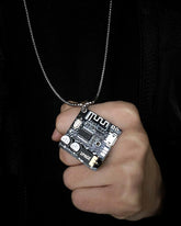 Cyberpunk Circuit Board Necklace