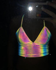Midnight Chat Me Reflective Top