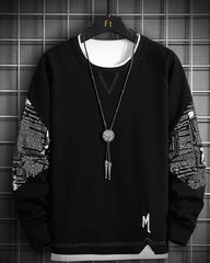 Streetwear Two-Way Crewneck Sweatshirt