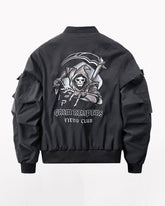 Skull Black Bomber Cyberpunk Jacket