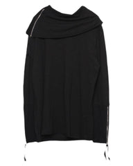 Streetwear Ninja Irregular High Collar Sweatshirt