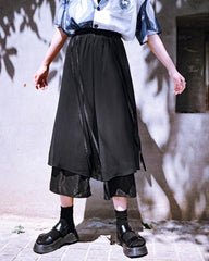Summer Women Mesh Skirt Pants