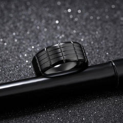 Black Tungsten Carbide Ring