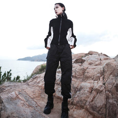 Two Tone Zip Front Jacket