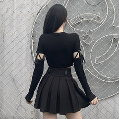 Black Angel Sleeve Top
