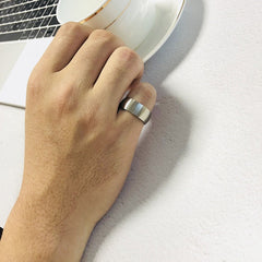 Solid Plain Silver Ring