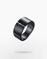 Pull Me In Black Cross Ring