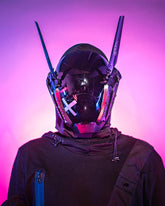 Futuristic Wing Cyberpunk Helmet Mask