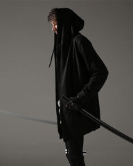 Ninja Costume Black Hooded Cloak