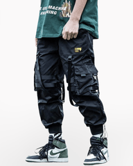 Street Style Black Cargo Jogger Pants