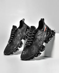 Frosted Leather Sneakers