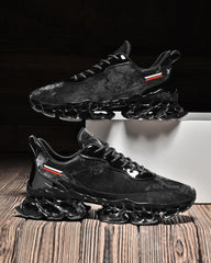 Frosted Leather Sneakers