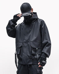 Outfits Ribbon Hooded Jacket