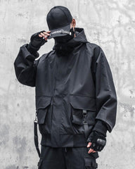 Outfits Ribbon Hooded Jacket