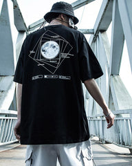Time Stands Still Moon Universe Sci-Fi T-Shirt