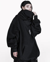 Unisex Turtleneck Scarf Mask Hoodie