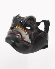 Yellow Teeth Monster Japanese Half Face Oni Mask