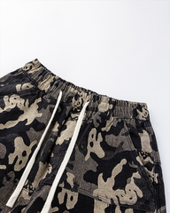 Camouflage Wide-Leg Pants