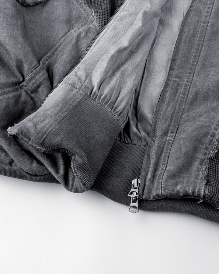 Deconstructed Hooded Denim Jacket