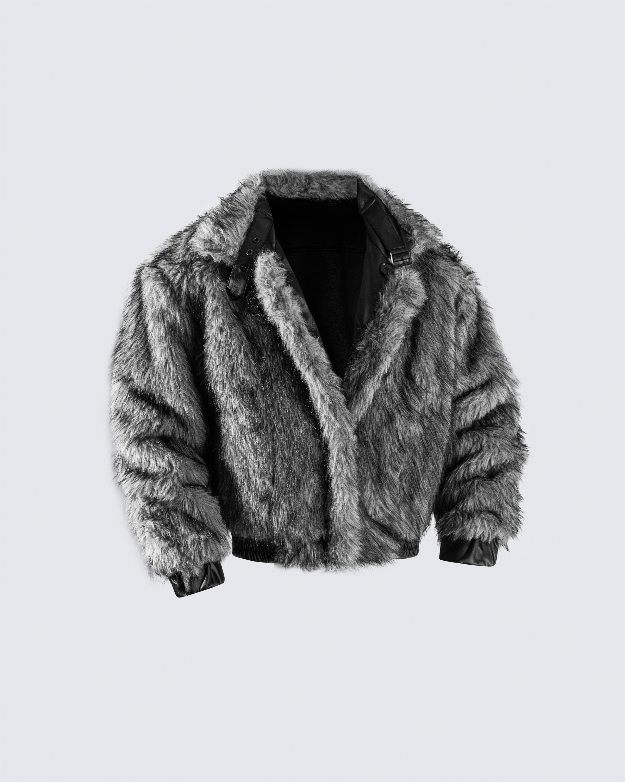 Reversible Faux Fur & Faux Leather Jacket