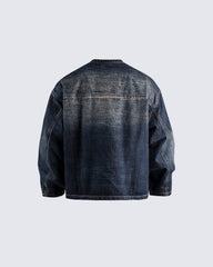 Autumn Winter New Vintage Washed Denim Jacket