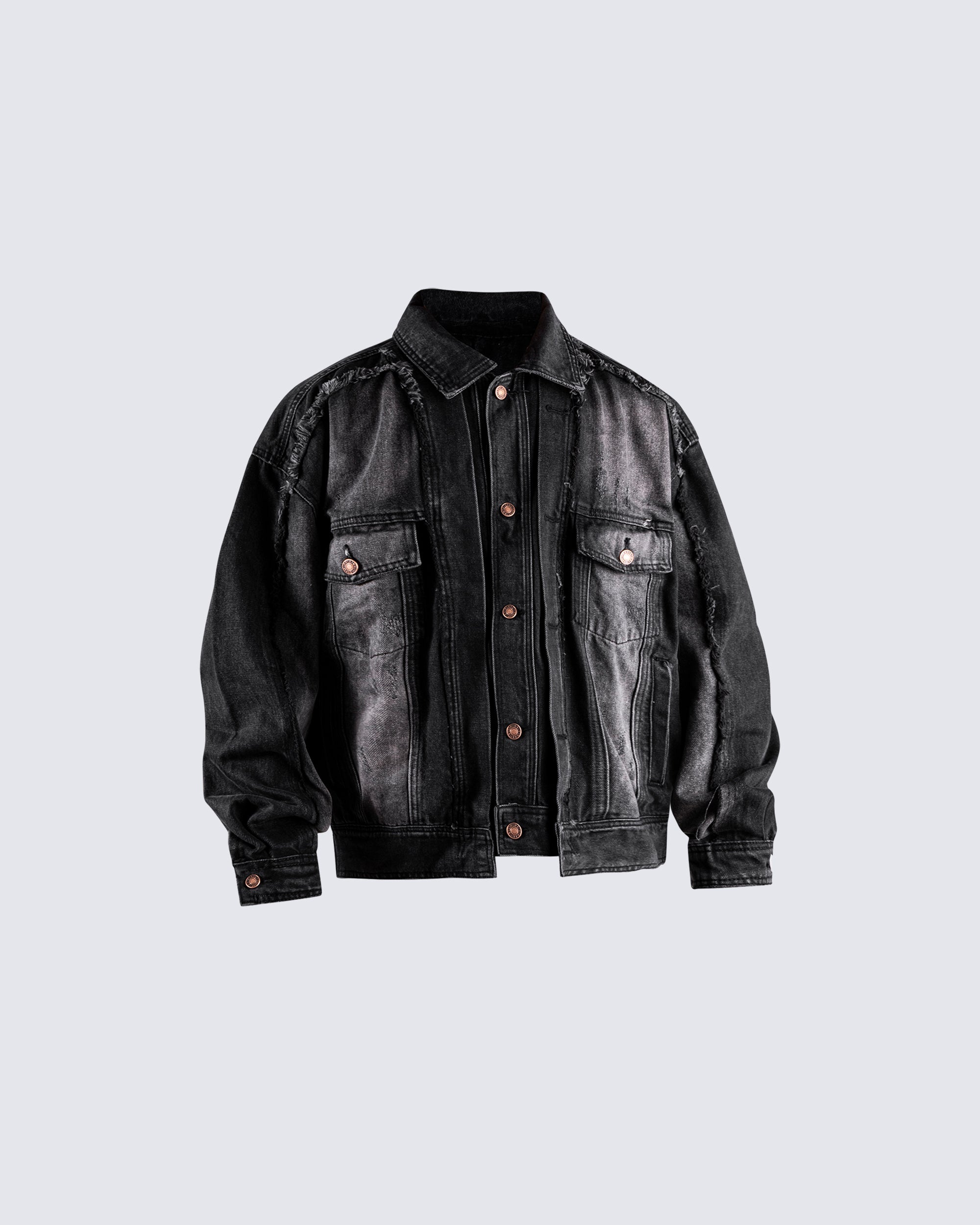 Autumn Winter New Design Distressed Denim Jacket