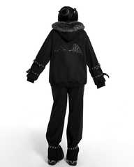 Punk Buckle Adjustable Jogger Pants