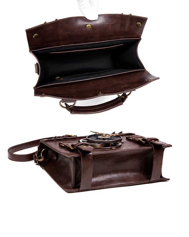 Vintage Steampunk Clock Design Handbag