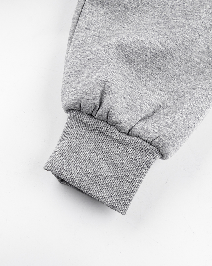 Gray Faux Fur-Lined Hooded Jacket