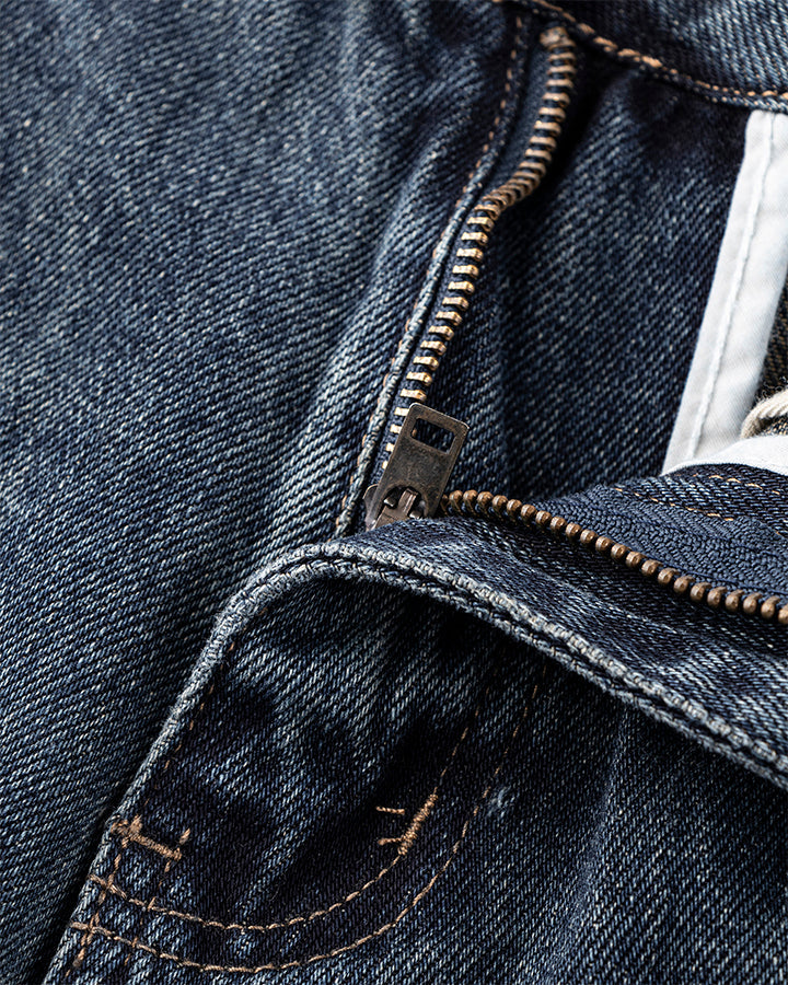 Vintage Washed Wide-Leg Jeans