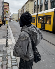 Deconstructed Hooded Denim Jacket