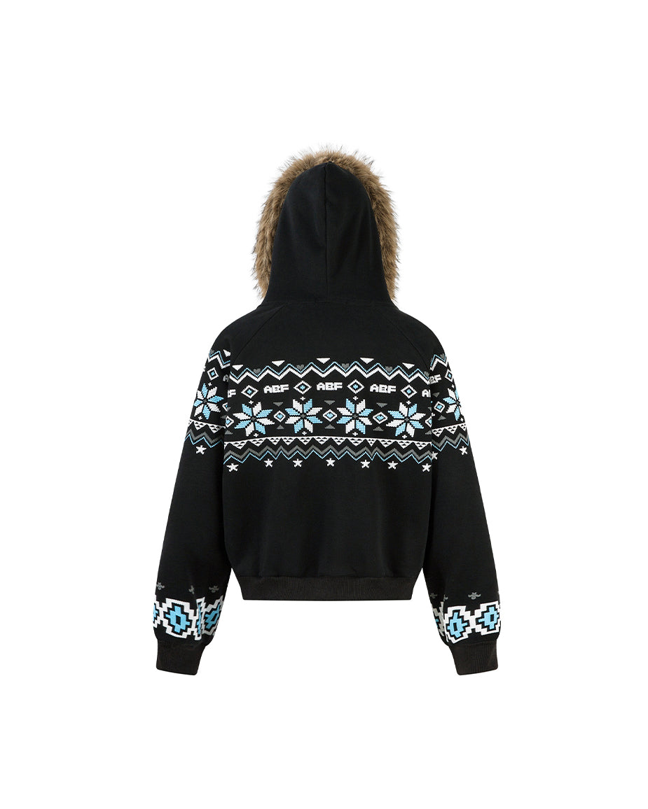 Christmas Furry Hood Sweatshirt