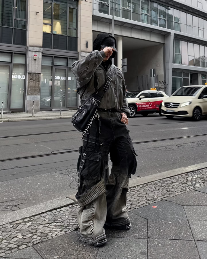 Deconstructed Hooded Denim Jacket