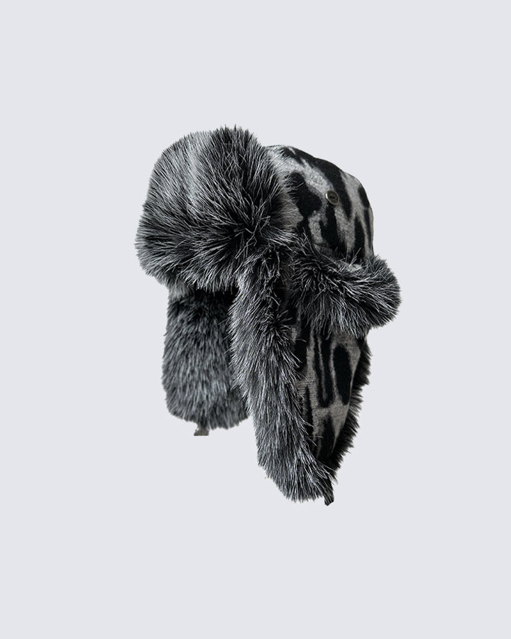 Winter New Leopard Print Trapper Hat