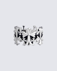 Vintage Distressed Cross Ring