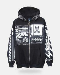 Darkness Cyber Zip Hooded Jacket