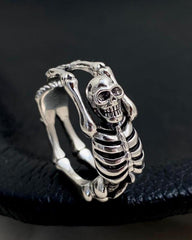 Skeleton Design Titanium Steel Ring