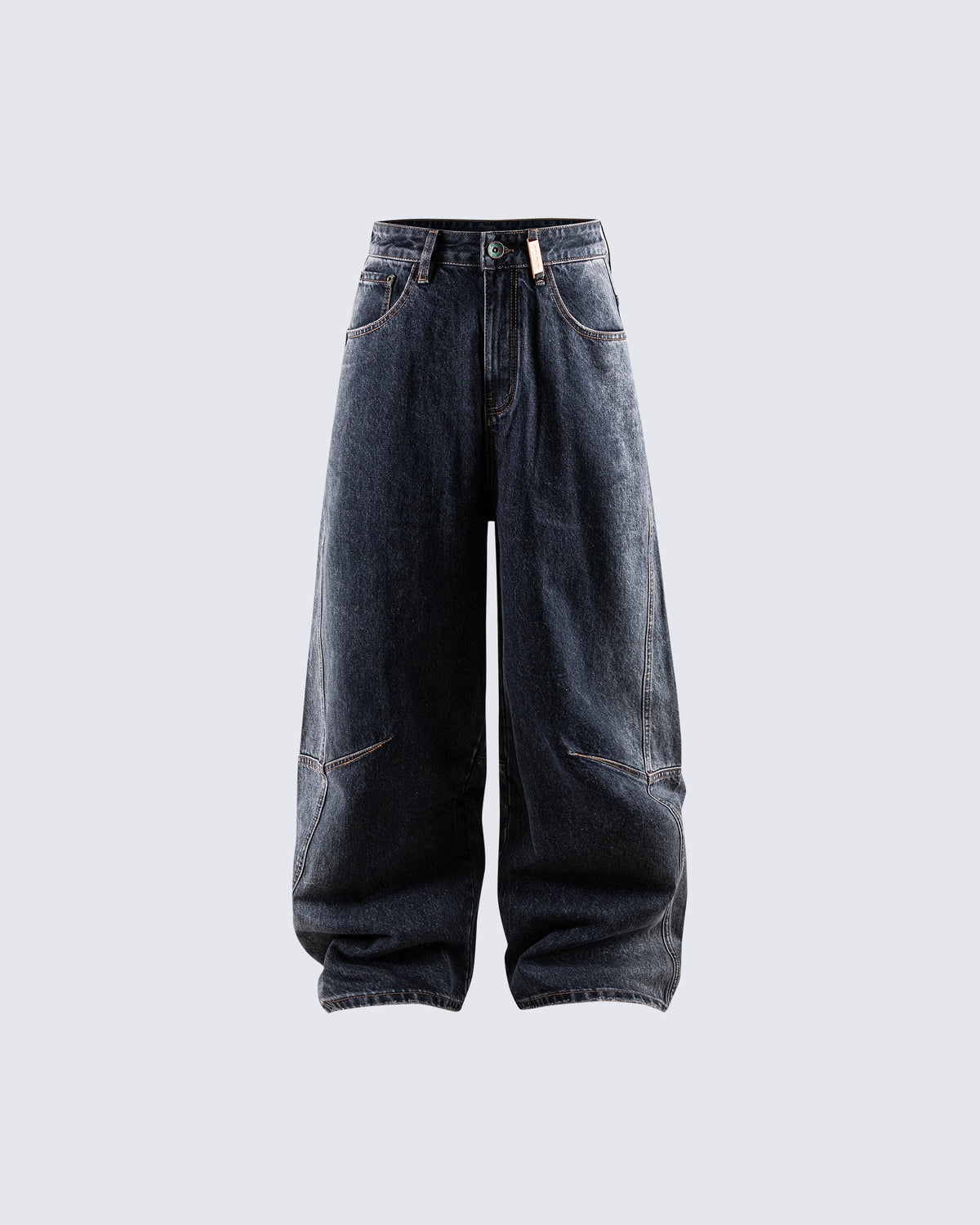 Autumn Winter New Vintage Washed Wide-Leg Jeans