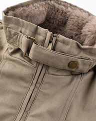 Fleece-Lined Vintage Workwear Jacket