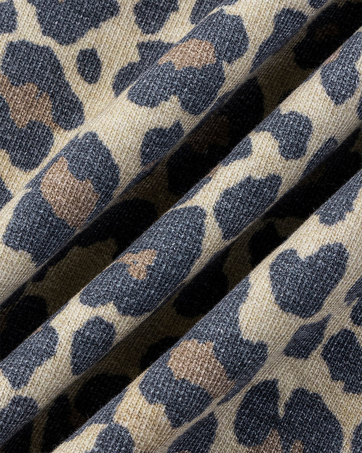 Leopard Print Zip-Up Hoodie