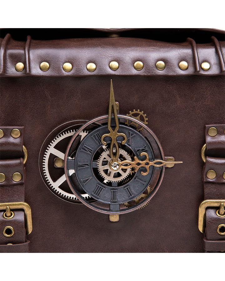 Vintage Steampunk Clock Design Handbag
