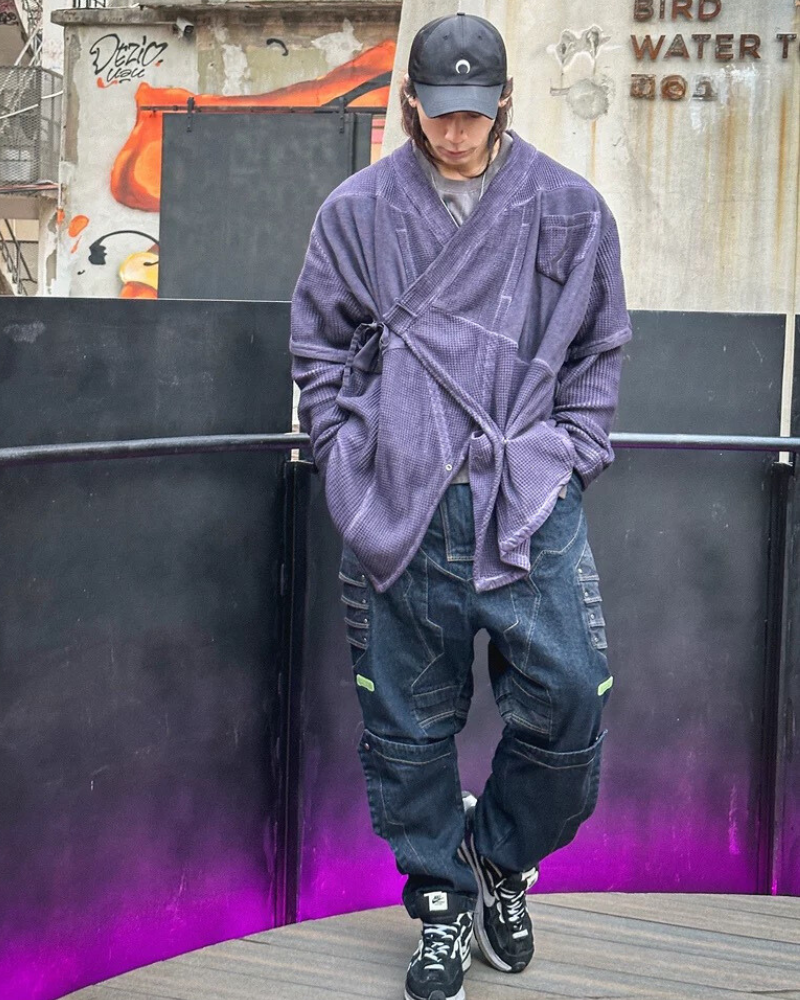 Cyberpunk Outfits Heavy Mecha Baggy Unisex Jeans
