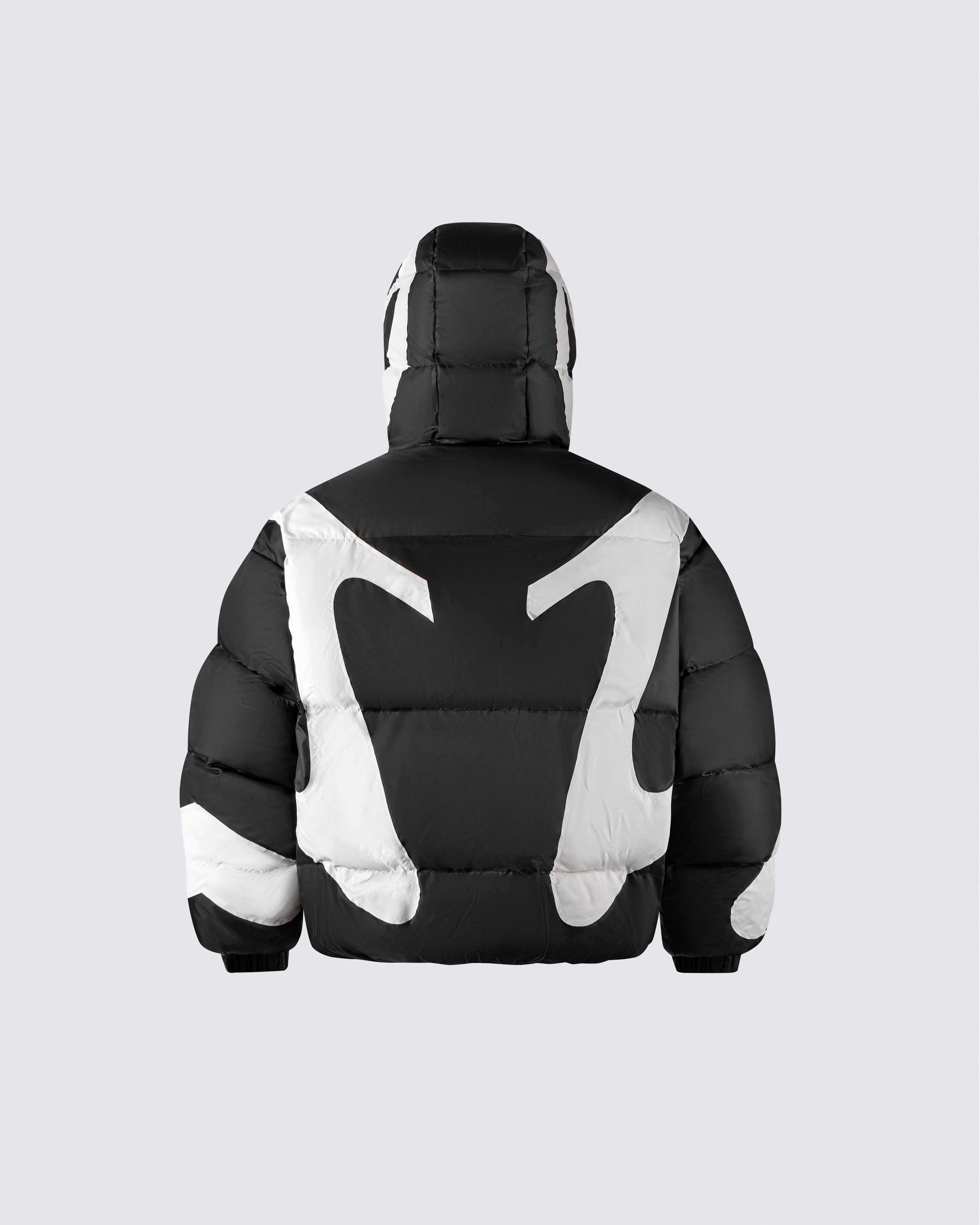 Black and White Puffer Jacket