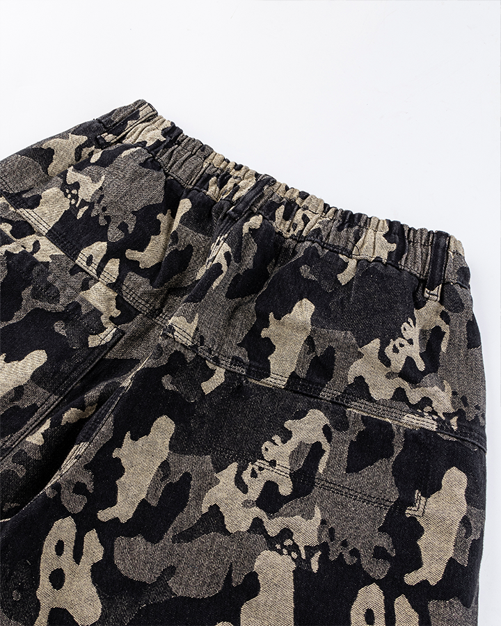 Camouflage Wide-Leg Pants