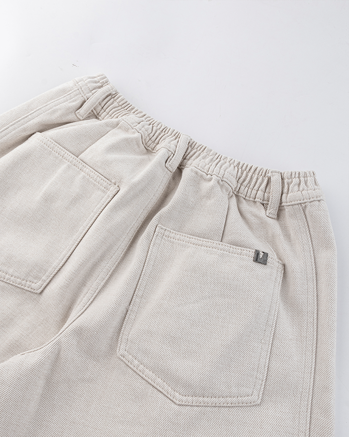 Vintage Wide-Leg Cotton Pants