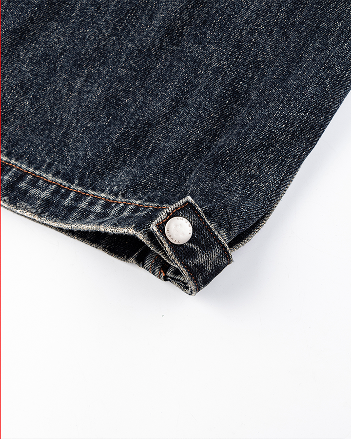 Multi-Pocket Wide-Leg Denim Pants