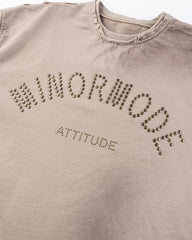 Layered Sleeve Studded Graphic Sweatshirt