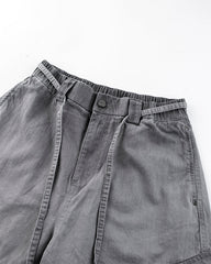 Washed Grey Multi-Pocket Cargo Pants