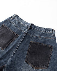 Vintage Washed Wide-Leg Jeans